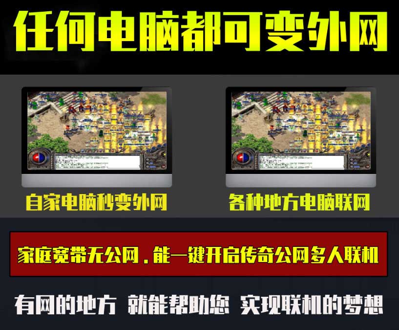 [传奇联机助手]单机传奇版本转外网联机工具